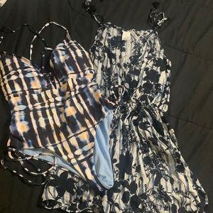 Lucky Brand Romper Size L. M Lucky Brand One piece swim suit.